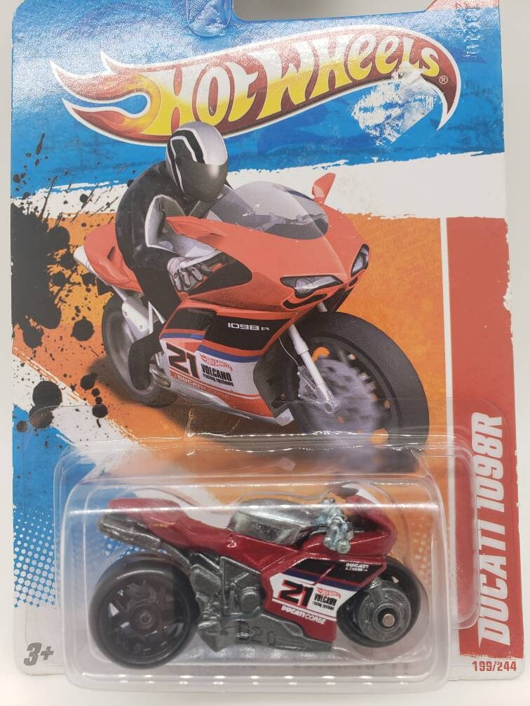 Hot Wheels Ducati 1098R Thrill Racers Volcano Red Perfect Birthday Gift Miniature Collectable Scale Model Toy Motorcycle