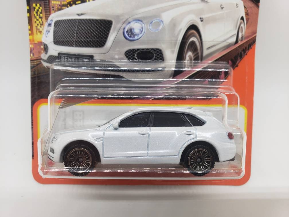 Matchbox Bentley Bentayga Pearl White MBX Metro Collectable Scale Model Miniature Toy Car Perfect Birthday Gift