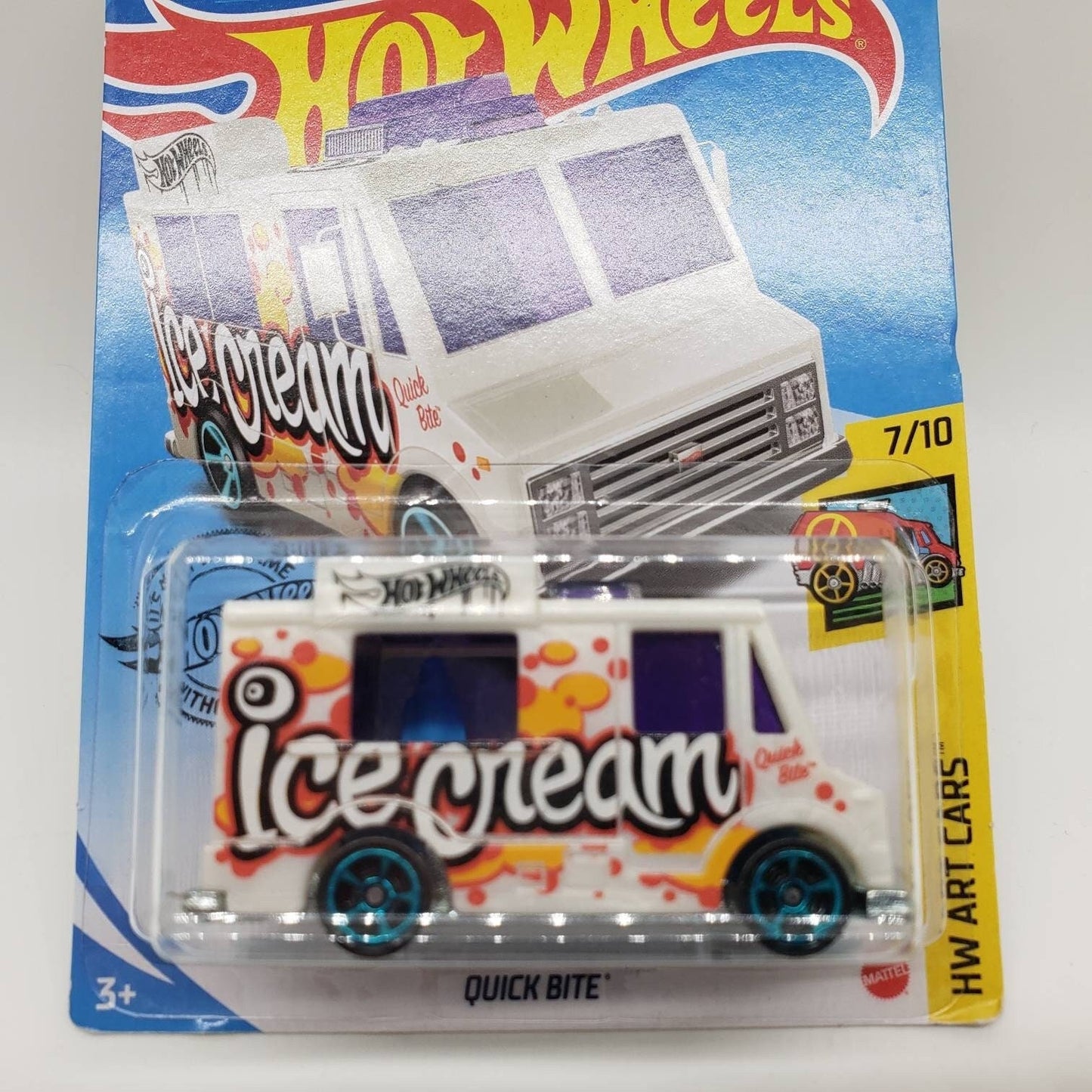 Hot Wheels Good Humor Ice Cream Truck Quick Bite White HW Art Cars Perfect Birthday Gift Miniature Collectable Scale Model Toy Car
