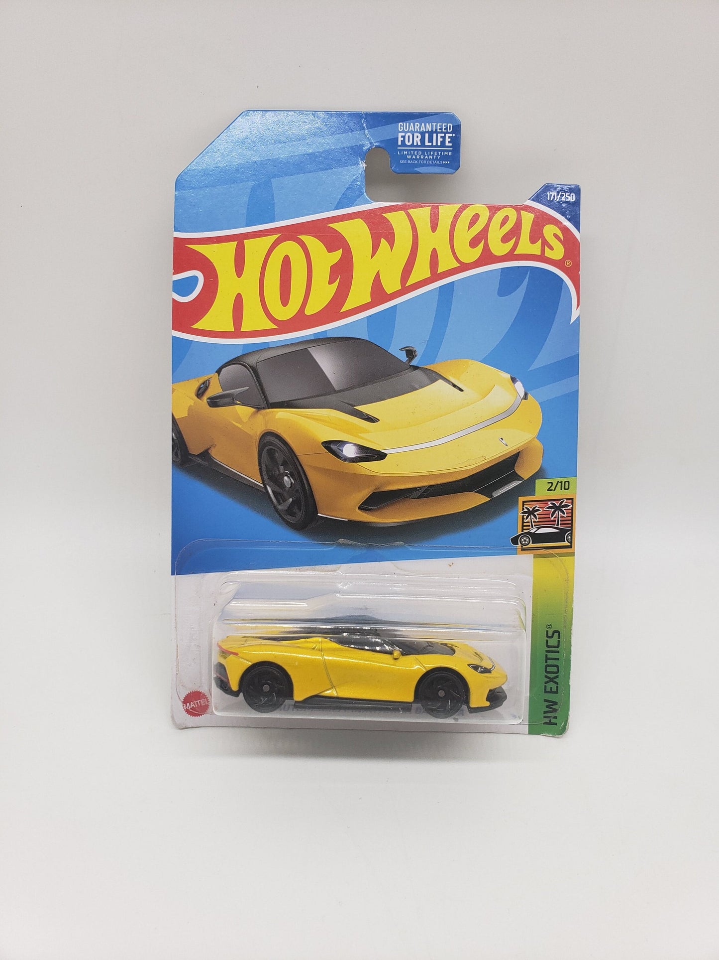 Hot Wheels Automobili Pininfarina Battista Yellow HW Exotics Perfect Birthday Gift Miniature Collectable Model Toy Car