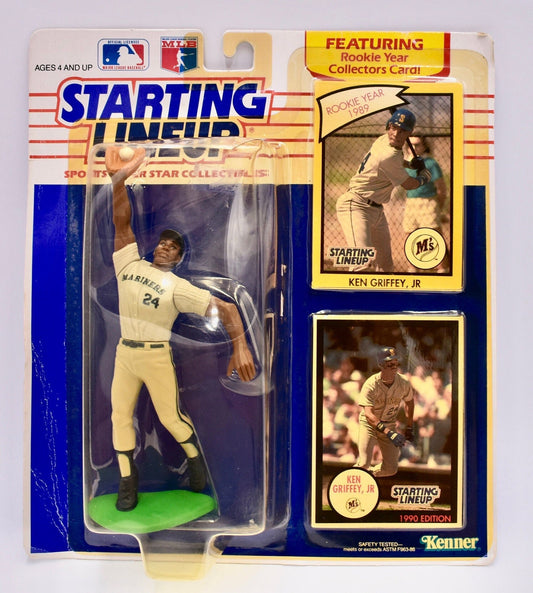 Kenner Starting Lineup Ken Griffey, Jr Seattle Mariners Rookie Card Perfect Birthday Gift Collectable Action Figure