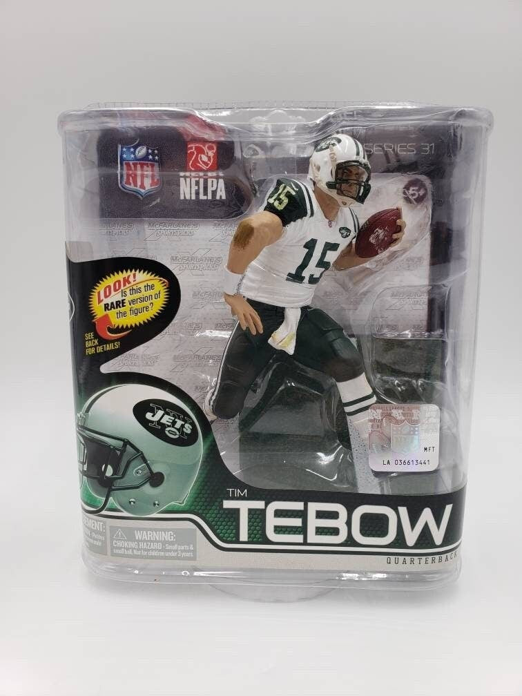 McFarlane Tim Tebow New York Jets White and Green NFL Series 31 Perfect Birthday Gift Collectable Action Figure