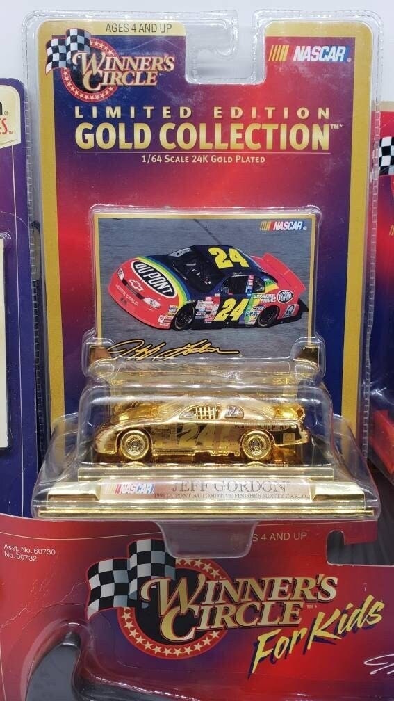 Racing Champions Jeff Gordon 24 DuPont Nascar Collectable Memorabilia Winners Circle Miniature Scale Model Toy Car Lot Perfect Birthday Gift