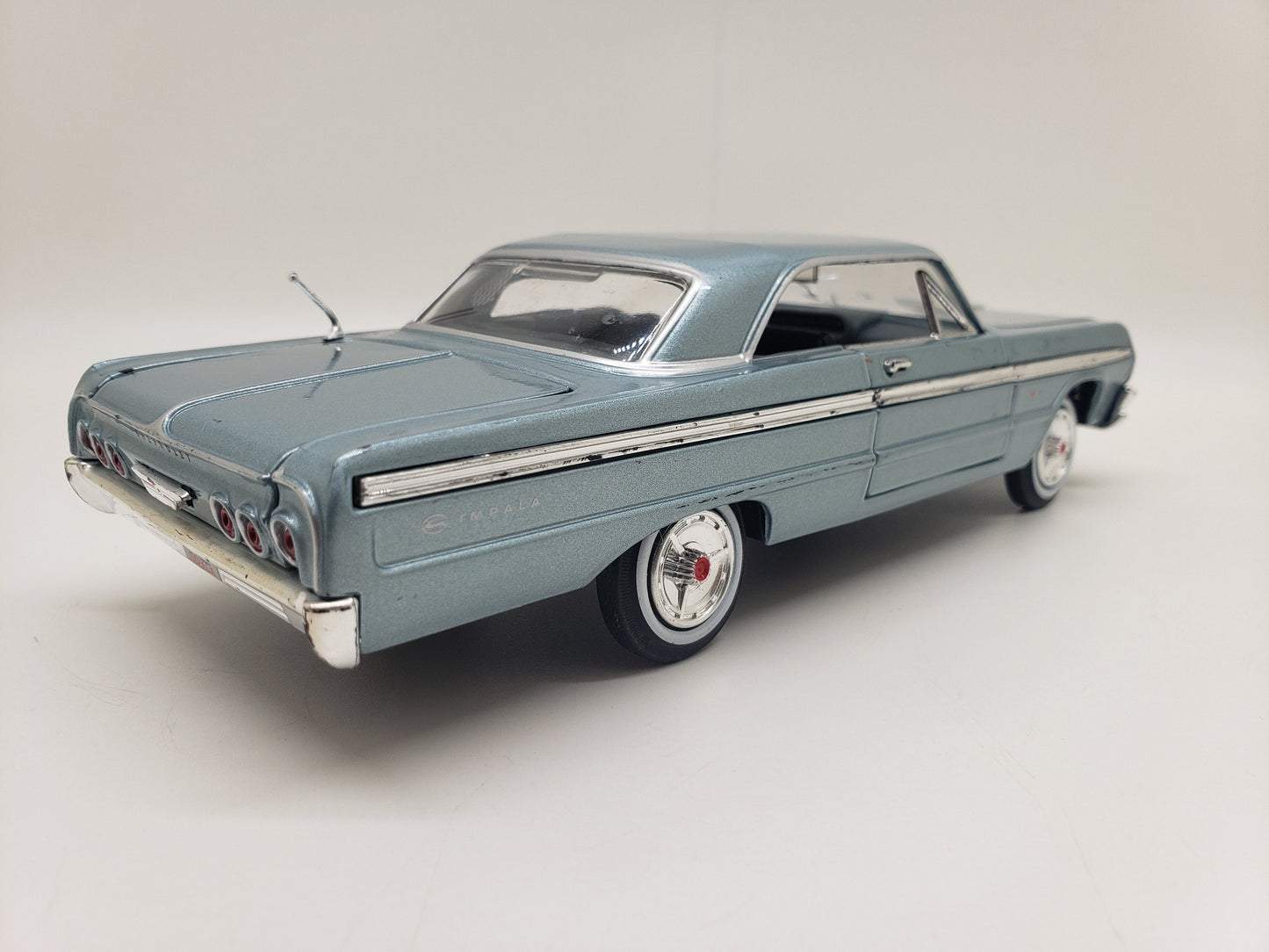 1964 Chevrolet Impala Light Blue Vintage Collectible Replica Scale Model Metal Car Perfect Birthday Gift