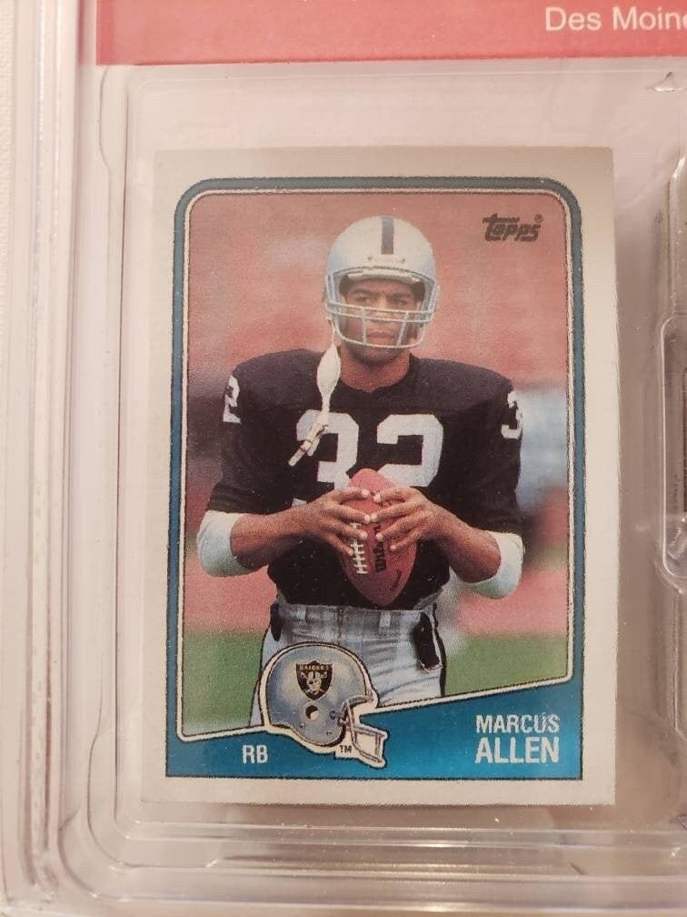 Marcus Allen Raiders Vintage NFL Football Trading Cards Collectable Sports Memorabilia The Fairfield Company