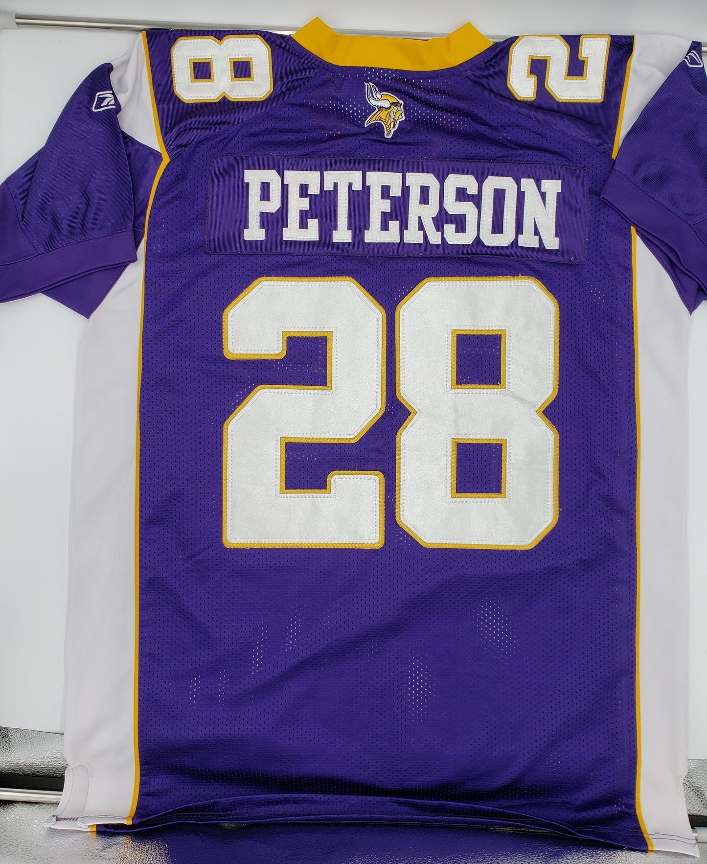 Minnesota Vikings Adrian Peterson #28 Purple Adult Size 52 XL Reebok Collectable NFL Football Jersey Perfect Birthday Gift Man Cave Decor