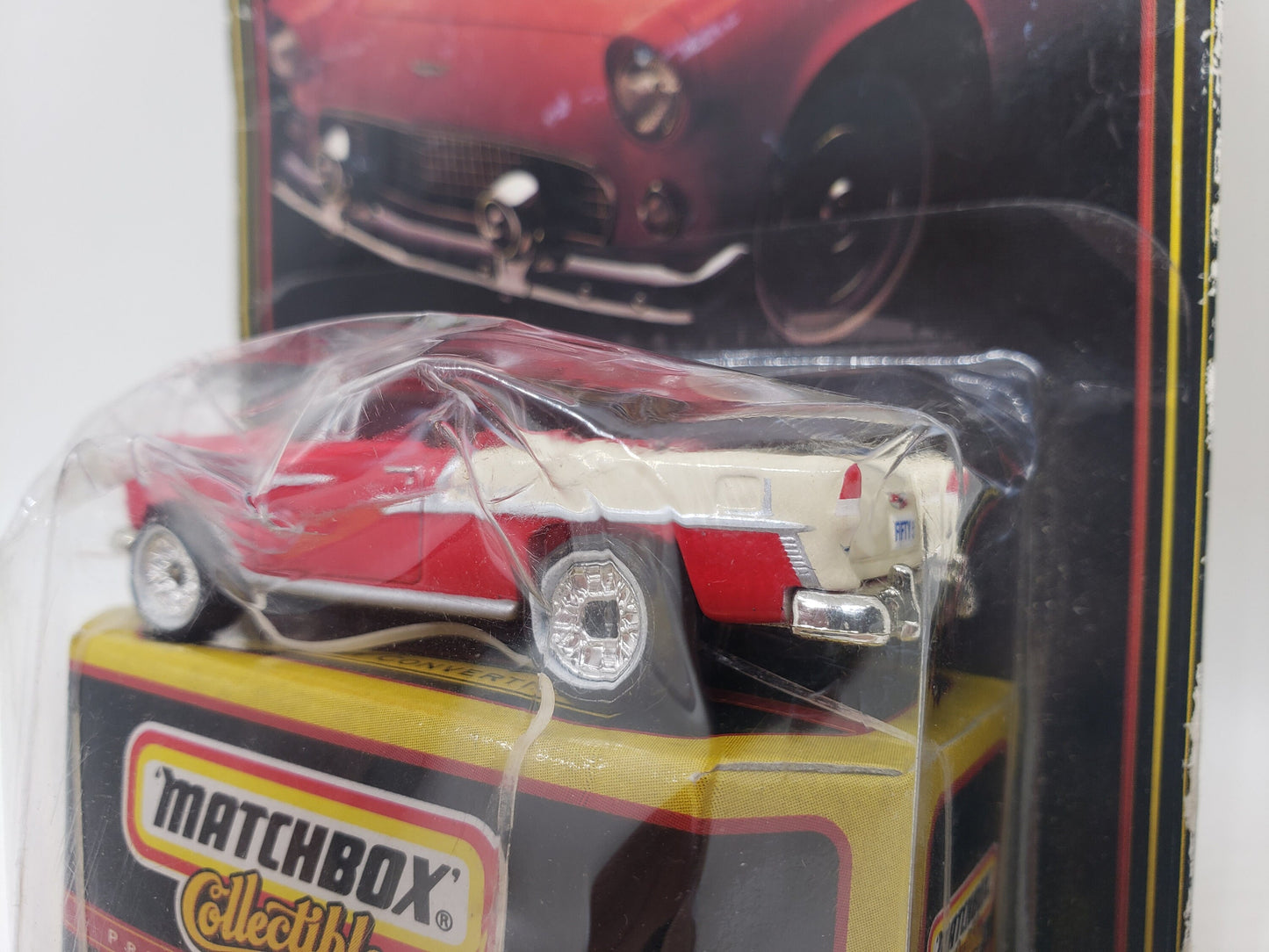 Matchbox '55 Chevy Convertible Red Premiere Nostalgia Miniature Collectible Scale Model Toy Car