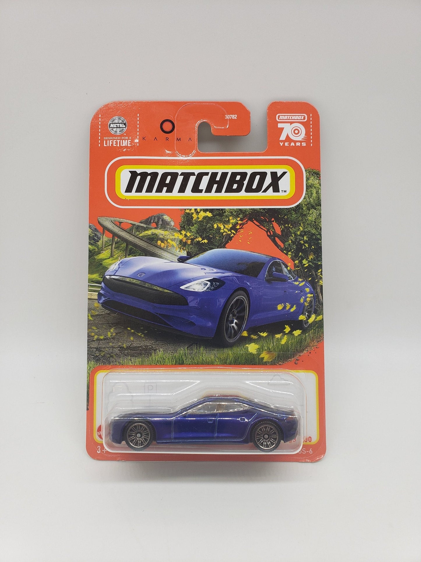 Matchbox Karma GS-6 Blue Collectable Scale Model Miniature Toy Car Perfect Birthday Gift