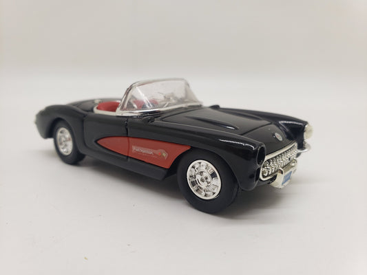 1957 Chevrolet Corvette Convertible Black Road Signature Collectable 1:43 Scale Miniature Model Toy Car Perfect Birthday Gift