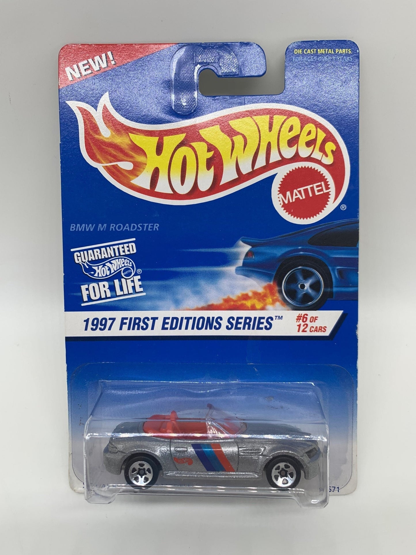 Hot Wheels BMW M Roadster Silver 1997 First Editions Series Miniature Collectable Model Toy Car Perfect Birthday Gift