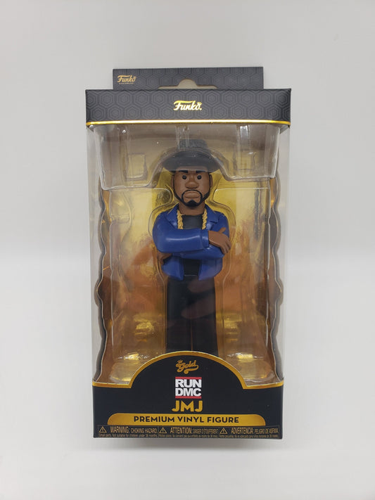 RUN DMC JMJ Jam Master Jay Blue Jacket Funko Gold Premium Vinyl Figure Collectable Hip Hop Pop Culture Memorabilia Perfect Birthday Gift