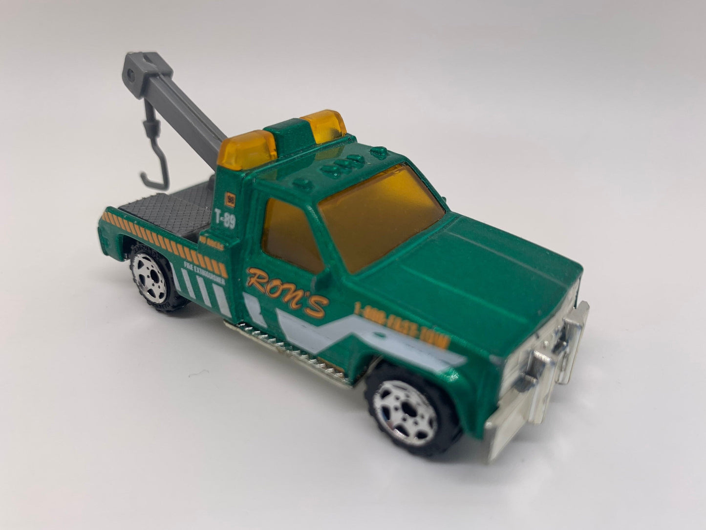 Matchbox GMC Wrecker Metalflake Green Police Patrol Perfect Birthday Gift Miniature Collectable Model Toy Car