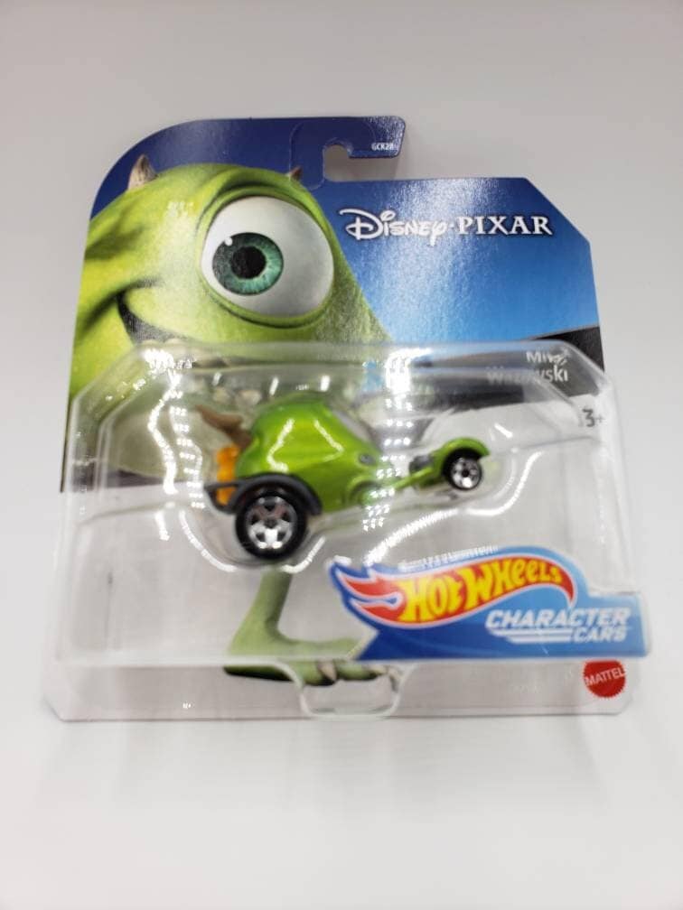 Hot Wheels Mike Wazowski Green Character Cars Perfect Birthday Gift Collectable Miniature Scale Model Toy Car