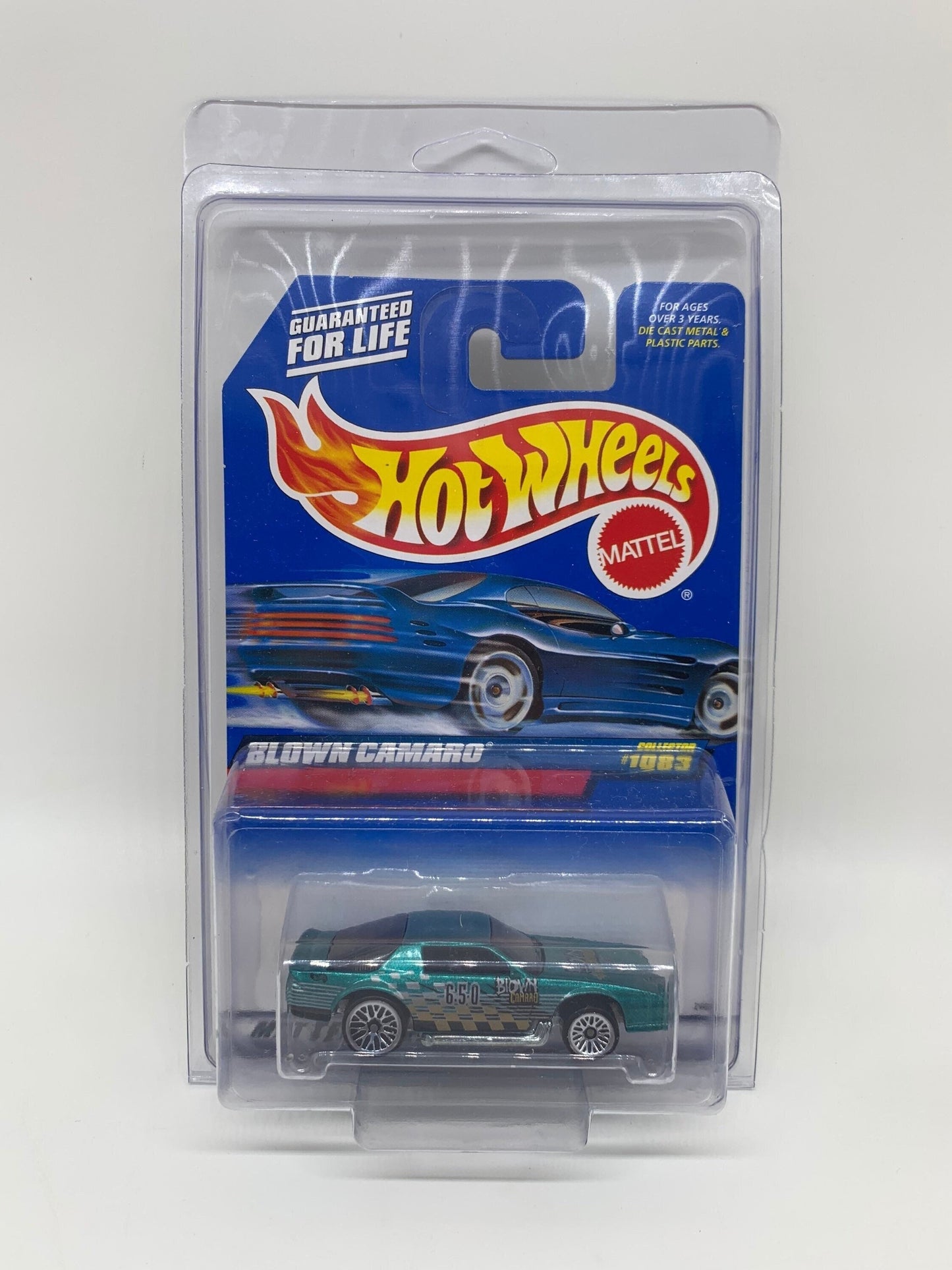 Hot Wheels Blown Camaro Metallic Aqua Mainline Collector #1083 Miniature Collectable Model Toy Car Perfect Birthday Gift