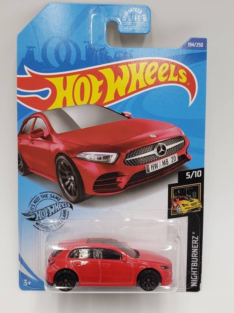 Hot Wheels Mercedes Benz A Class Red Nightburnerz Perfect Birthday Gift Miniature Collectable Model Toy Car