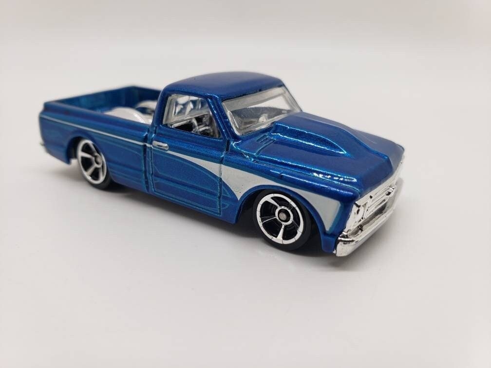 Hot wheels '67 Chevy C10 Lowrider Blue HW Hot Trucks Perfect Birthday Gift Miniature Collectible Scale Model Toy Car