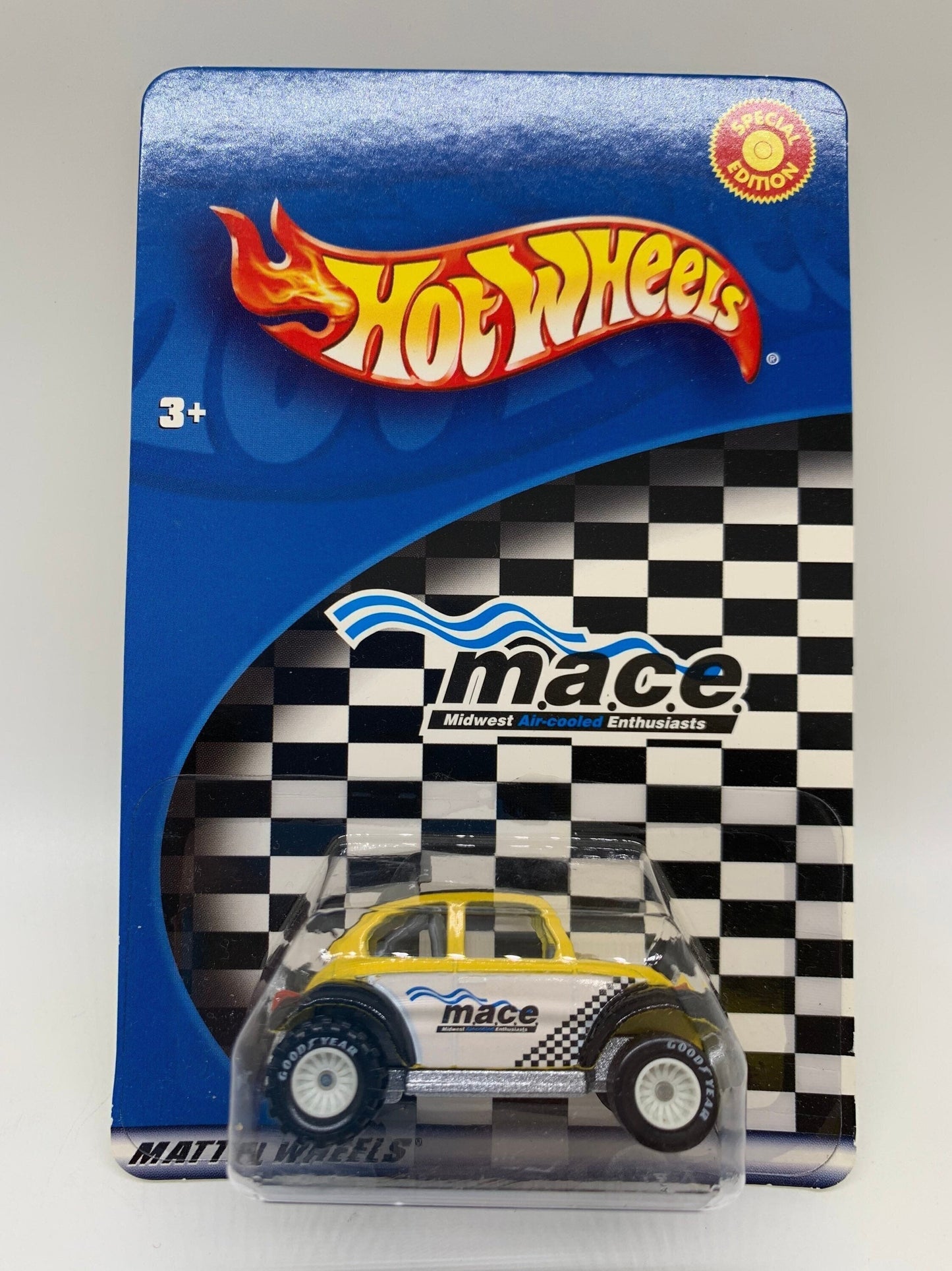 Hot Wheels Baja Bug Volkswagen Beetle Yellow Mace Collectable Miniature Scale Model Toy Car Perfect Birthday Gift