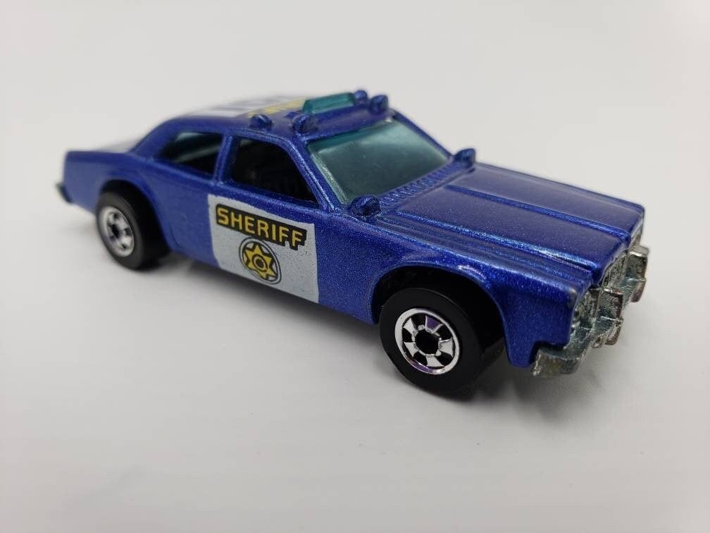 Hot Wheels '78 Dodge Monaco Sheriff Patrol 701 Blue Collectable Die-cast 1/64 Scale Miniature Model Toy Car