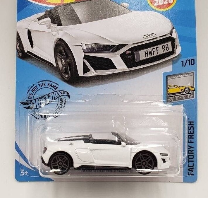 Hot Wheels Audi R8 Spyder Ibis White Factory Fresh Perfect Birthday Gift Miniature Collectible Scale Model Toy Car
