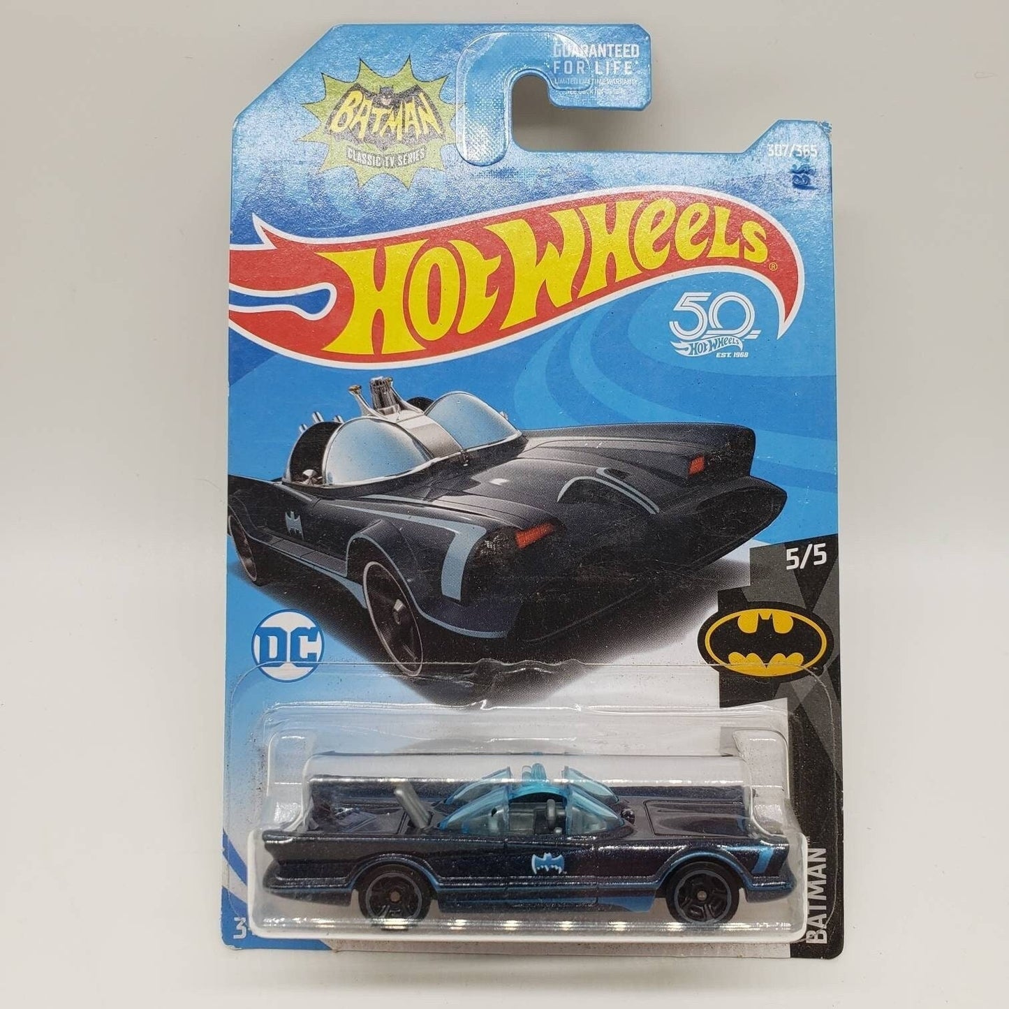 Hot Wheels TV Series Batmobile Blue Batman Perfect Birthday Gift Miniature Collectible Scale Model Toy Car