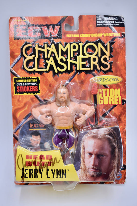 ECW Jerry Lynn Champion Clashers Autographed Collectible Wrestling Action Figure Perfect Birthday Gift