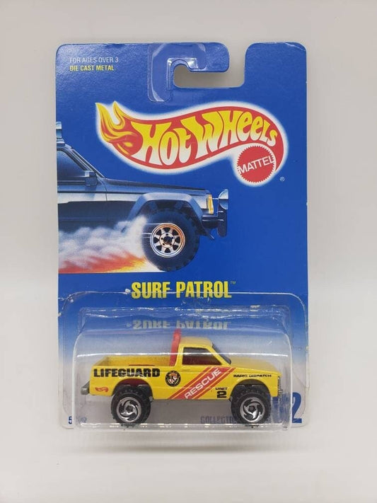 Hot Wheels Surf Patrol Lifeguard Yellow Rescue Squad Collectible Miniature Scale Model Toy Car