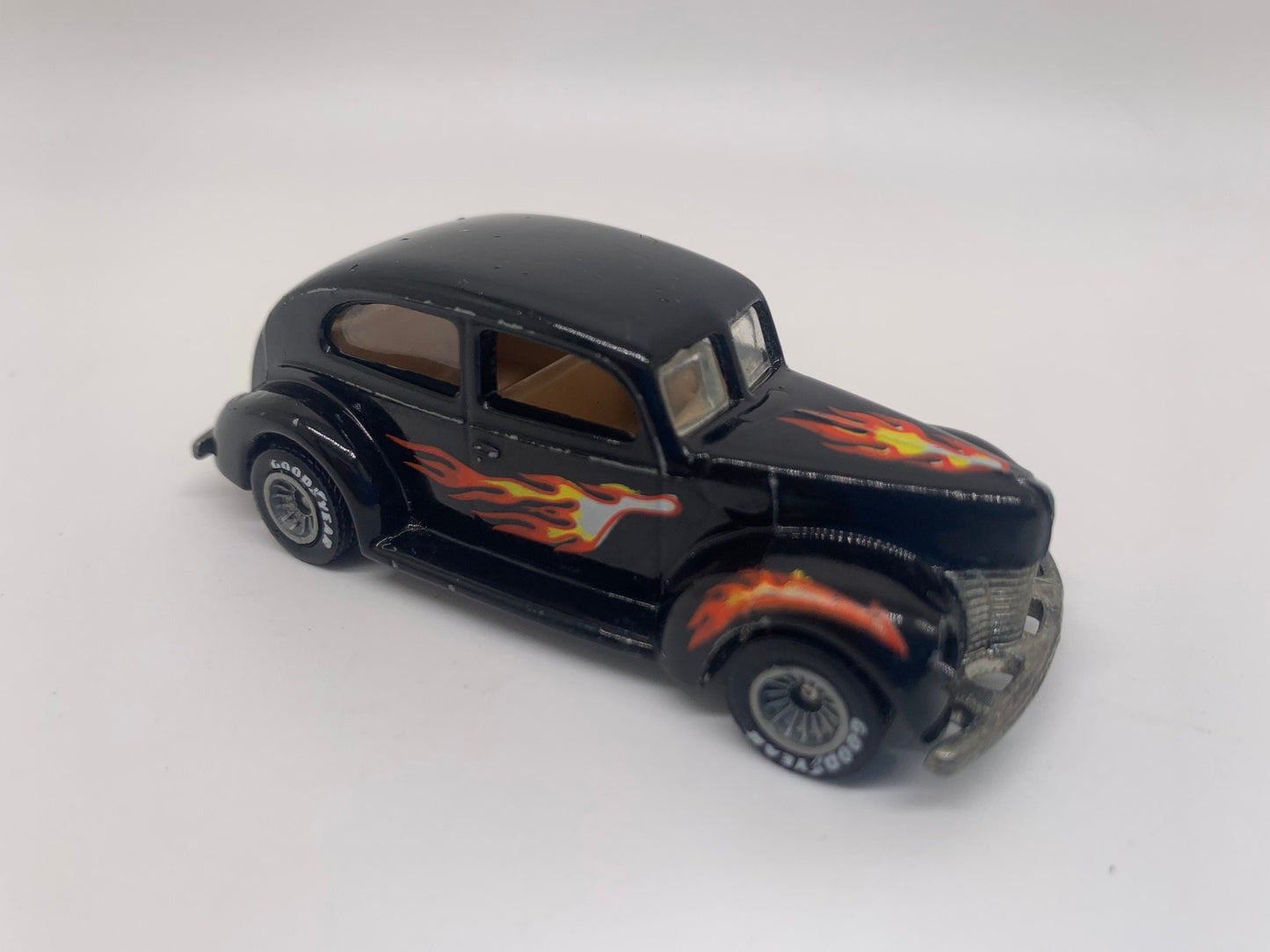 Hot Wheels Fat Fendered '40 Black Real Riders Perfect Birthday Gift Miniature Collectable Scale Model Toy Car