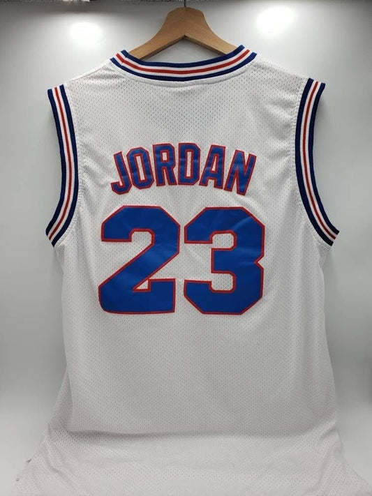 Champion Michael Jordan Tune Squad Jersey White Space Jam Collectible Basketball Shirt Adult Size Large Perfect Birthday Gift